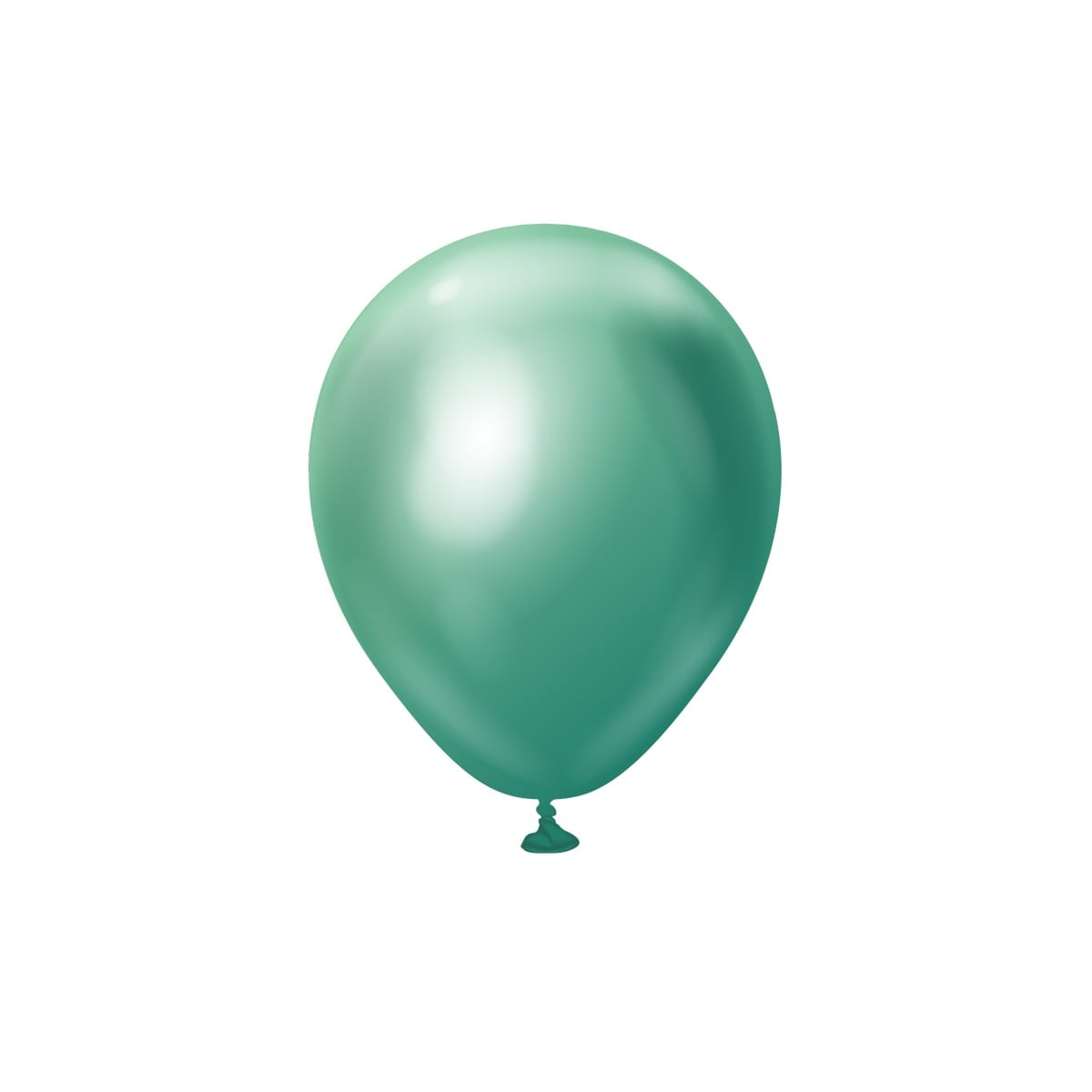 Luftballons - Grün Chrom 13 cm 25er-Pack