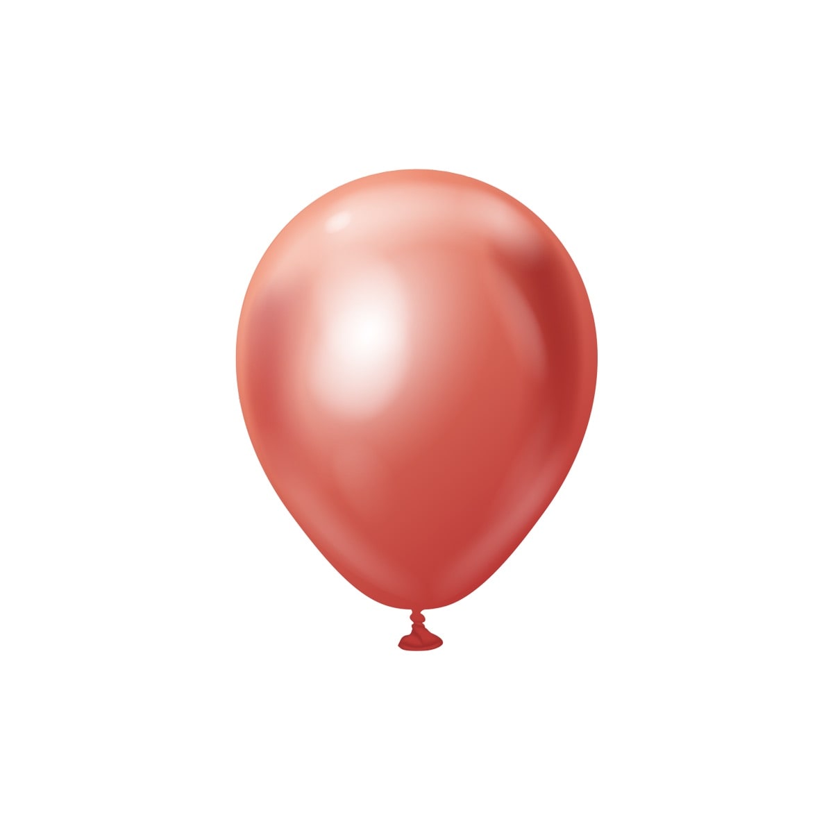 Premium-Luftballons Rot Chrom 13 cm 25er-Pack