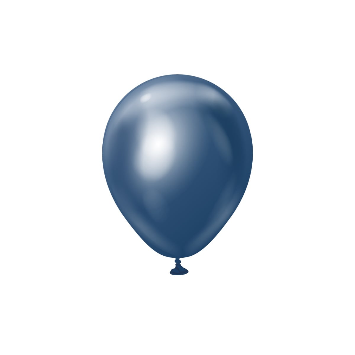 Premium-Luftballons Navy Blau Chrom 13 cm 25er-Pack
