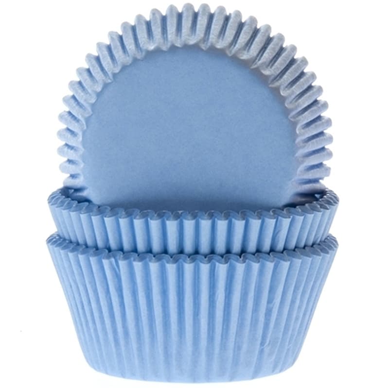 Muffinförmchen - Hellblau 50er Pack