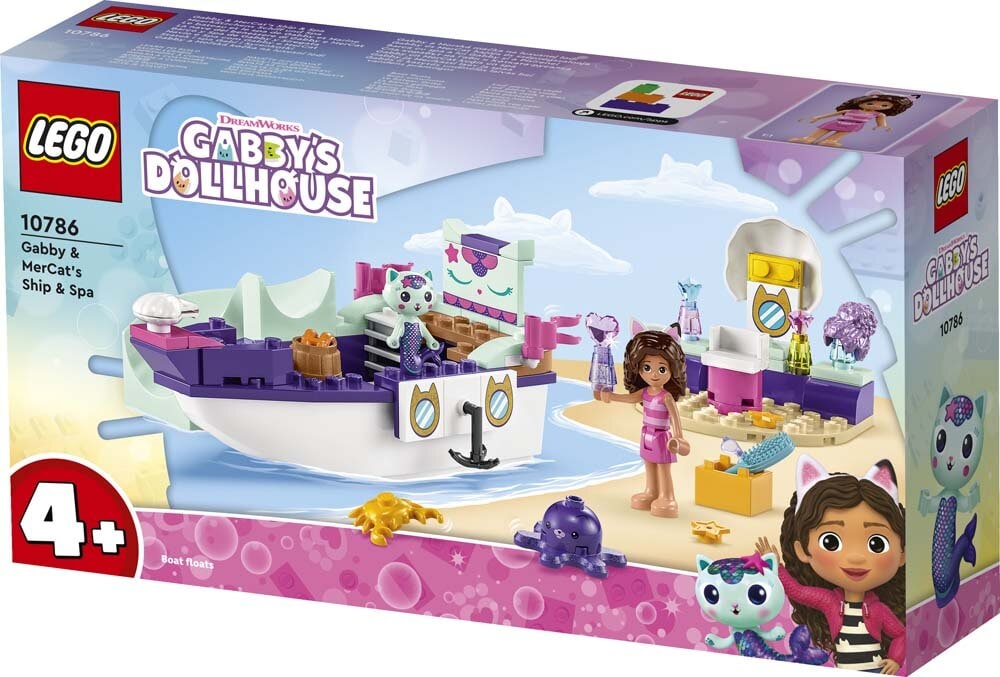 LEGO Gabby's Dollhouse - Gabbys und Meerkätzchens Schiff und Spa 4+