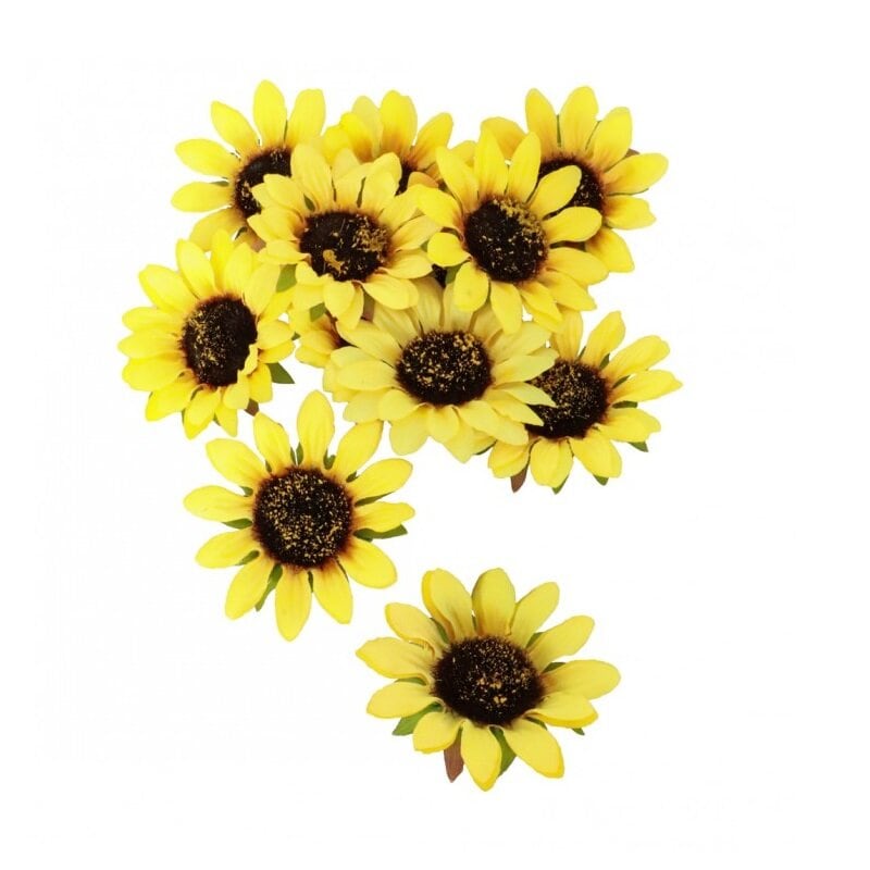 Künstliche Sonnenblumen -12er-Pack