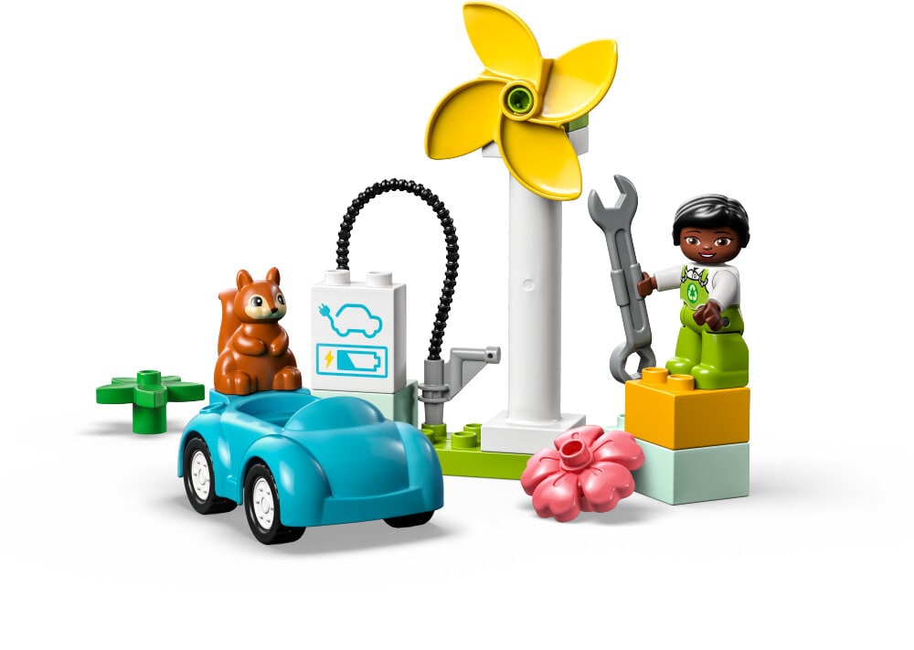 LEGO Duplo - Windrad und Elektroauto 2+