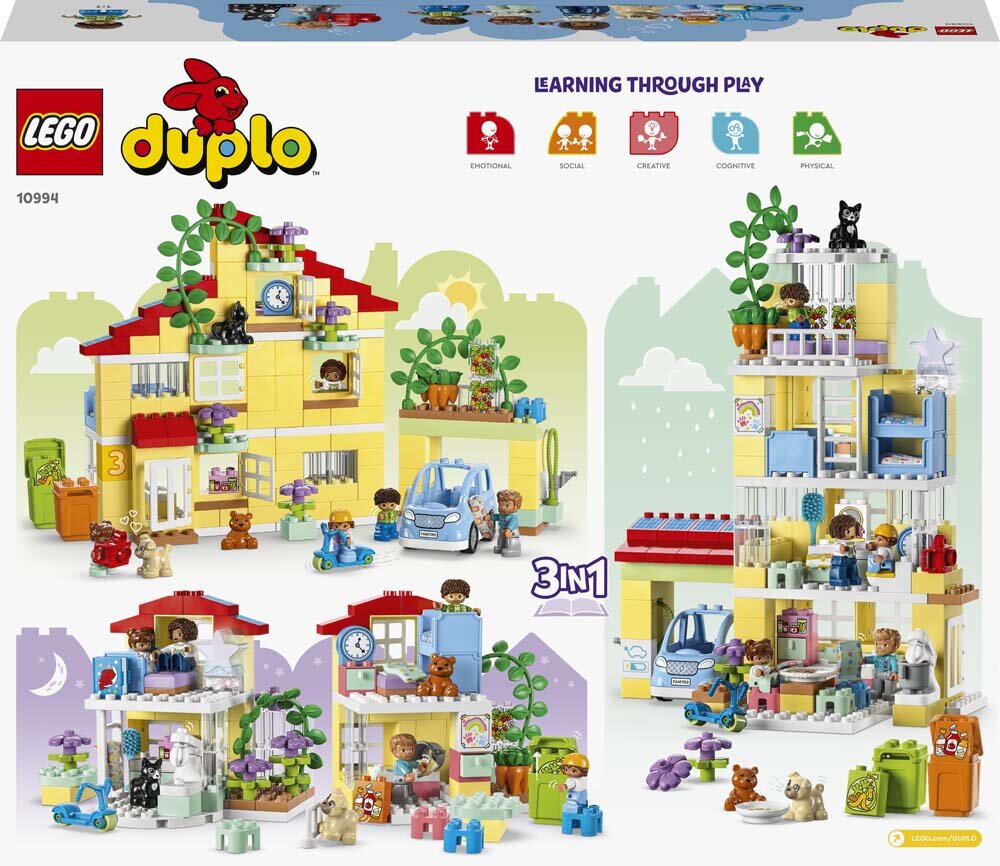 LEGO Duplo - 3-in-1-Familienhaus 3+