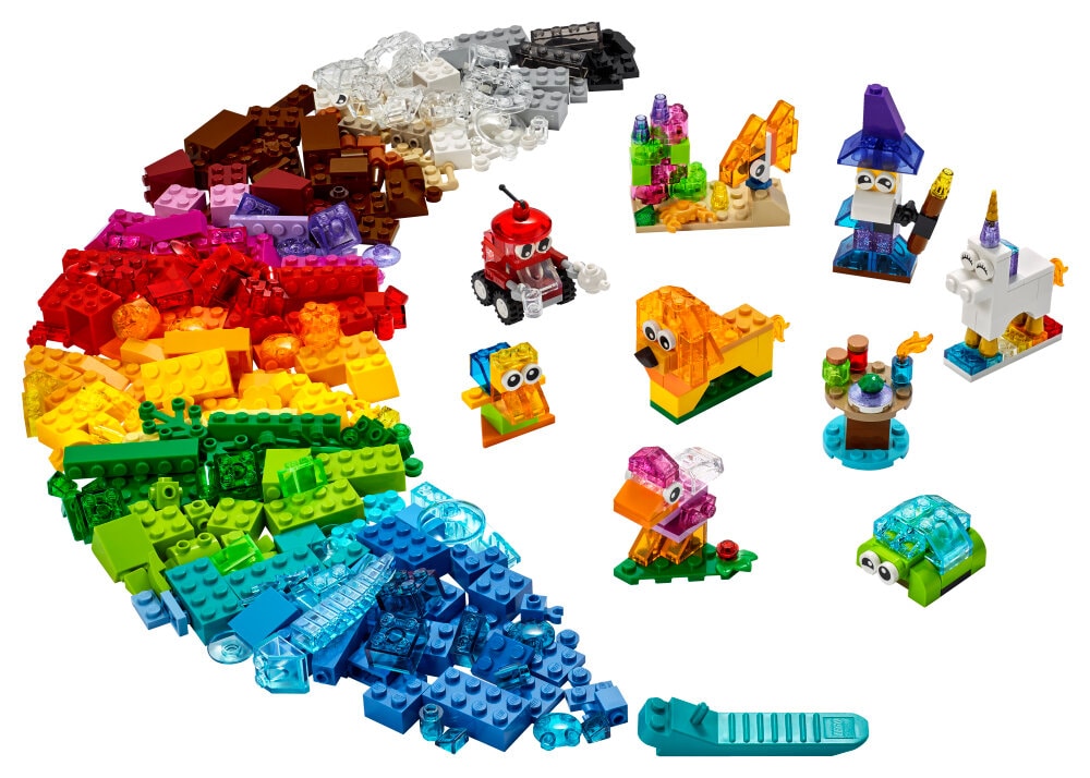 LEGO Classic - Kreativ-Bauset mit durchsichtigen Steinen 4+