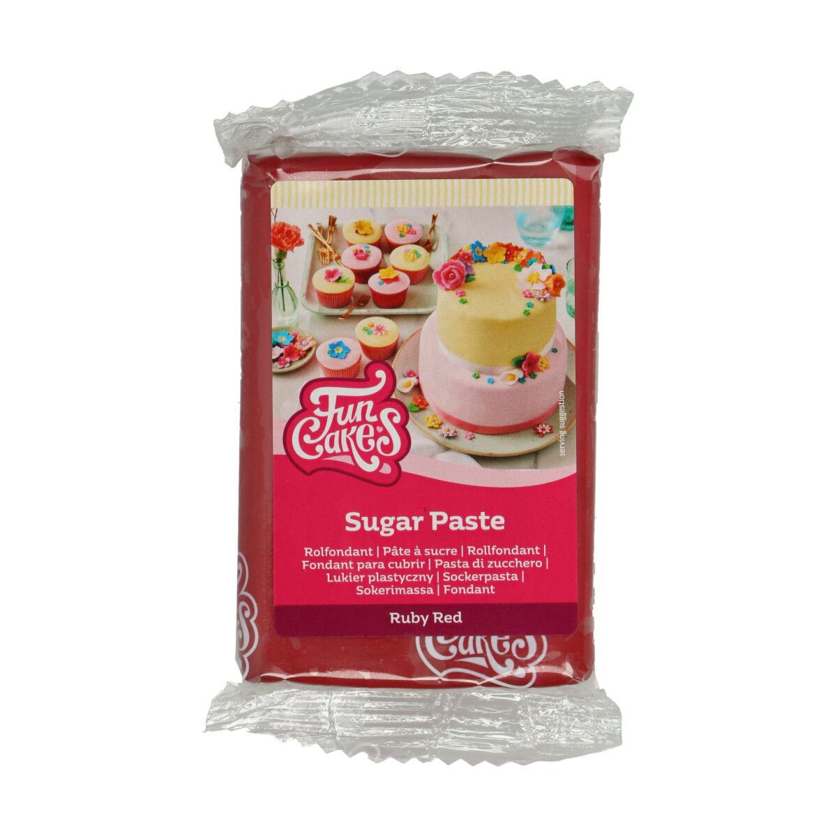 FunCakes - Rollfondant Ruby Red 250 g