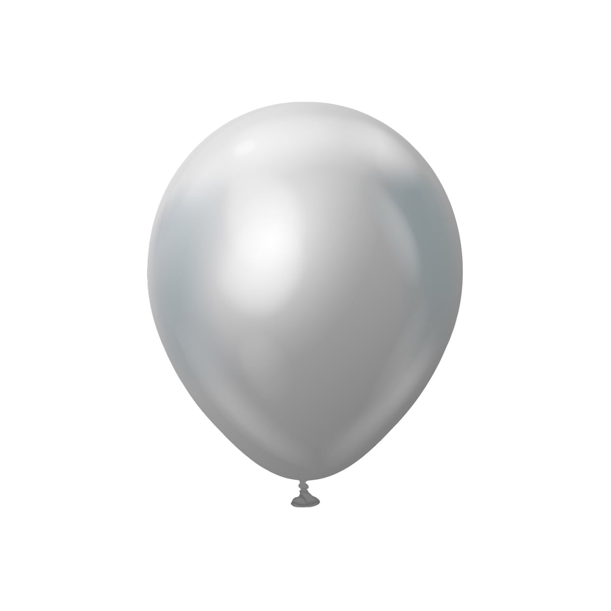 Premium-Luftballons Silber Chrom 30 cm