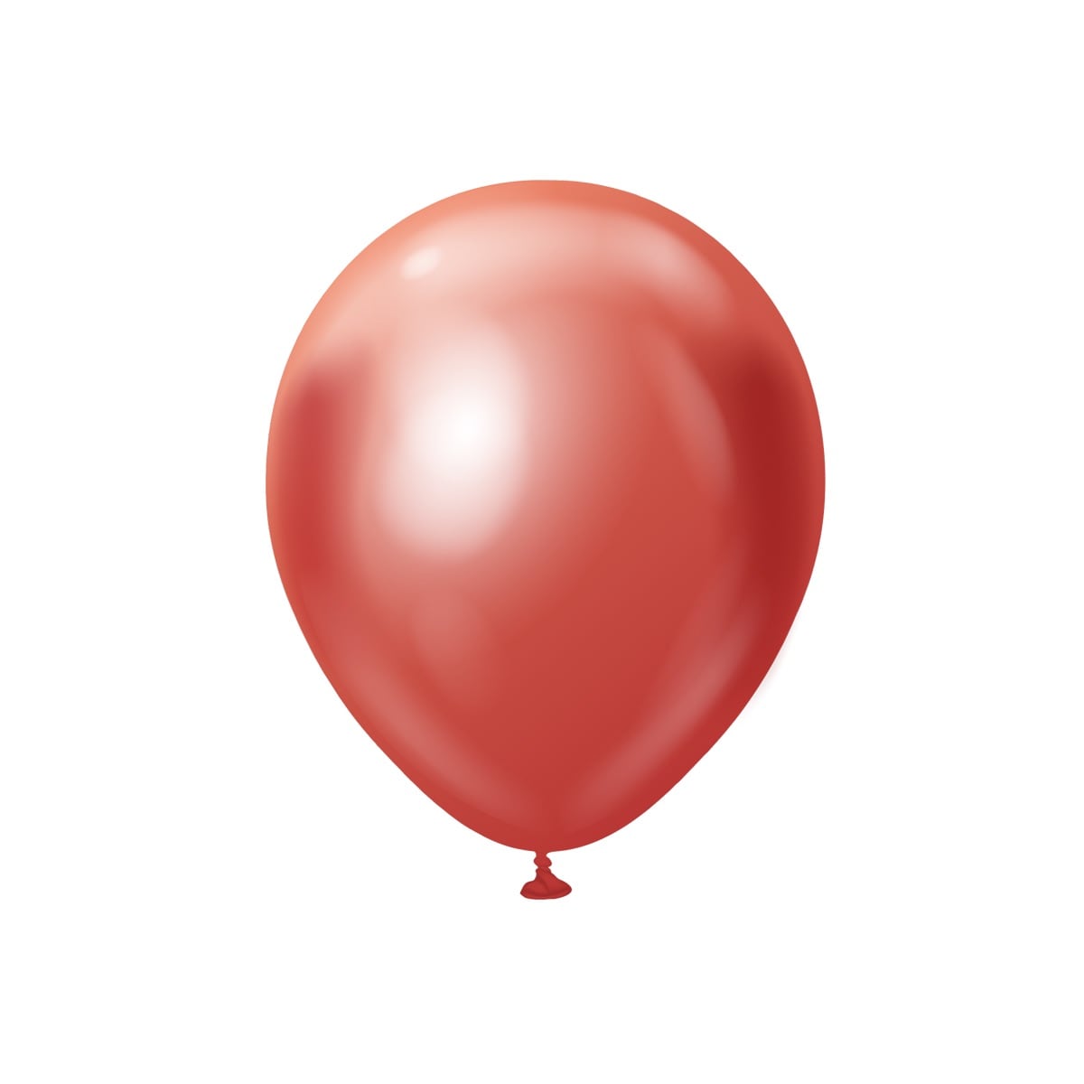 Premium-Luftballons Rot Chrom 30 cm
