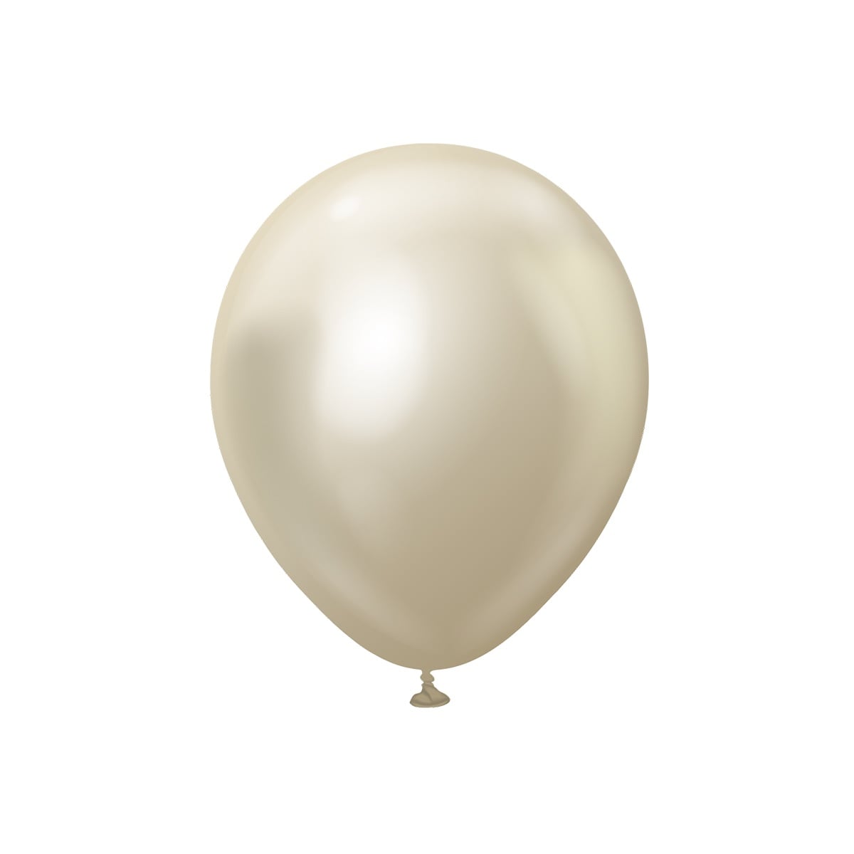 Premium-Luftballons Weiß-Gold-Chrom 30 cm