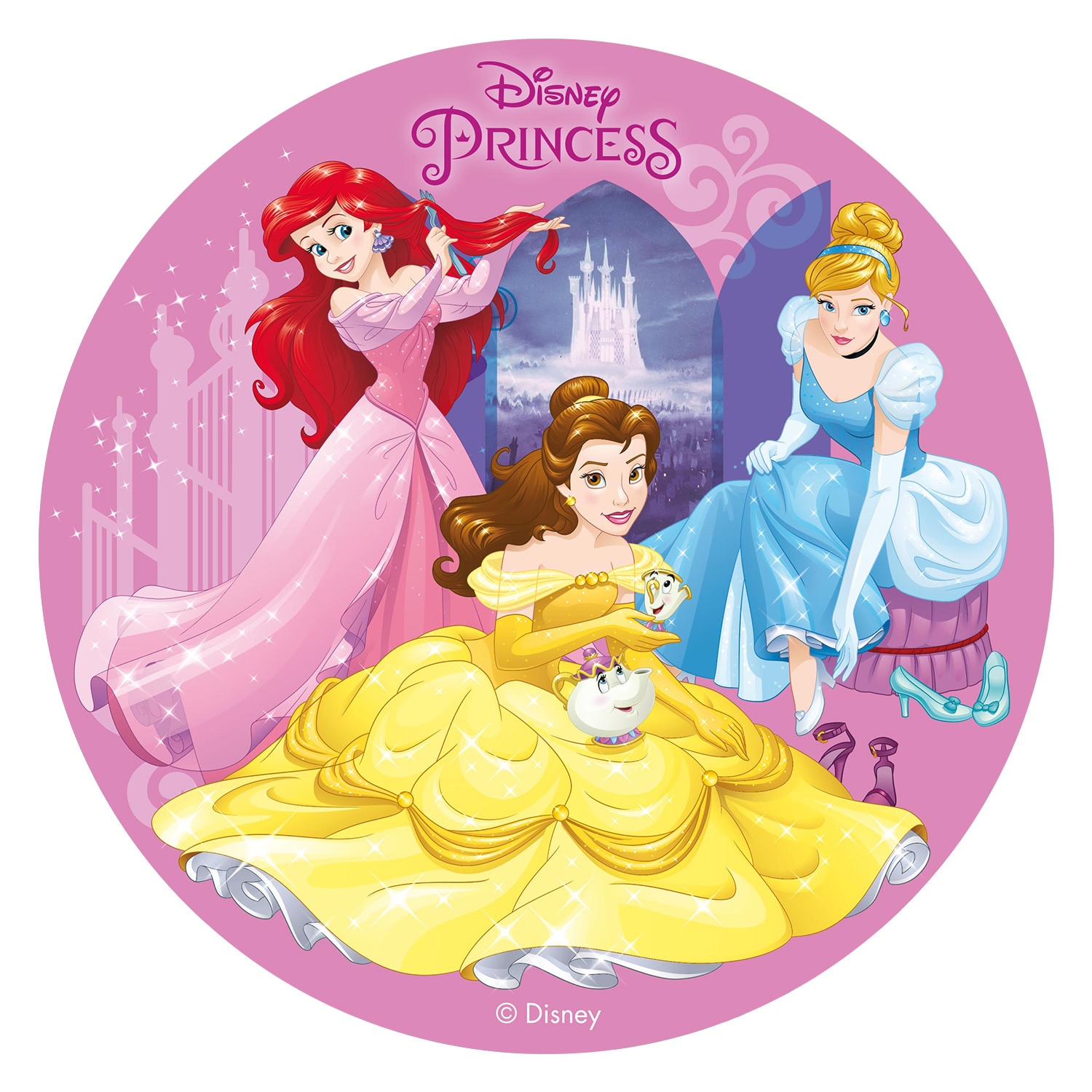 Tortenaufleger Disney Prinzessinnen - Oblate 20 cm (A)