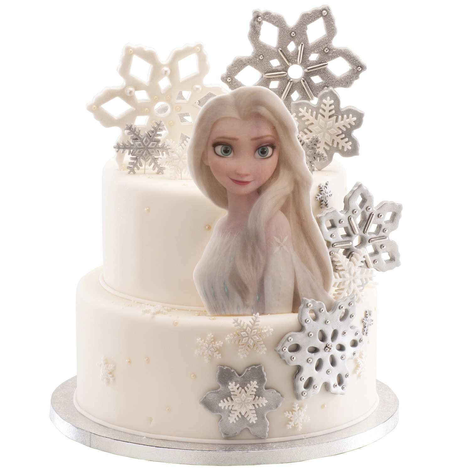 Frozen Elsa - Tortendekoration Waffeln 7er Pack