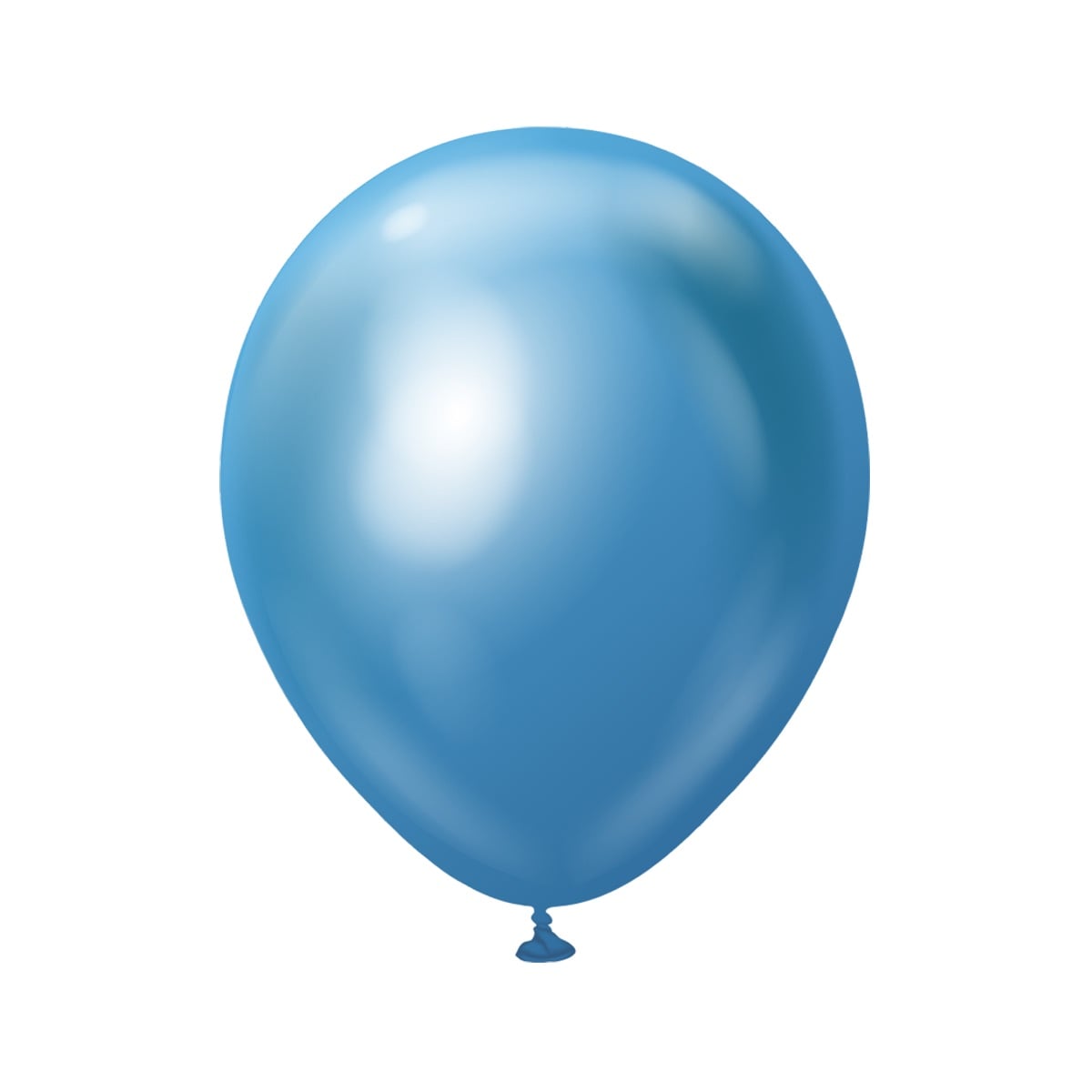 Premium-Luftballons Blau Chrom 45 cm 5er-Pack