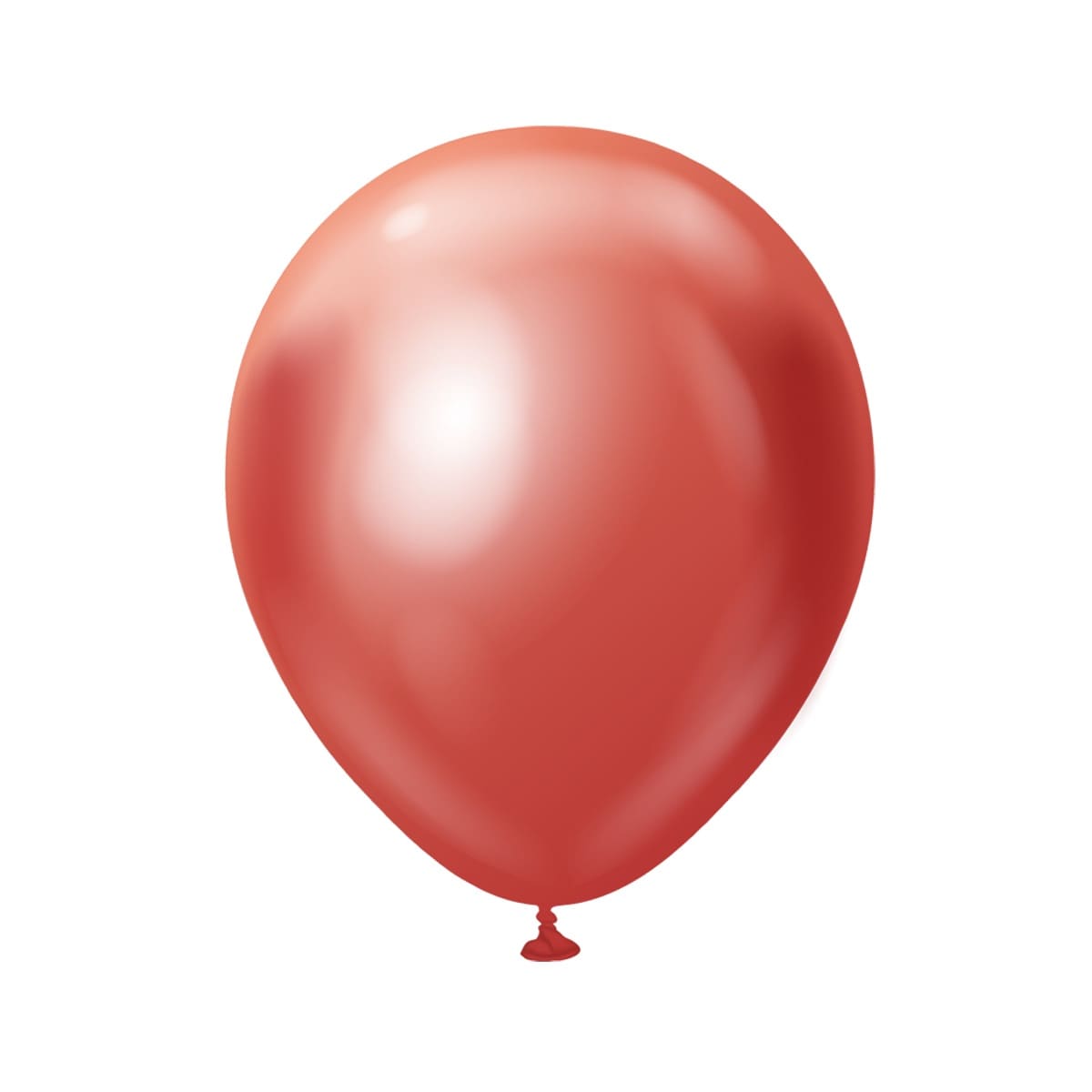 Premium-Luftballons Rot Chrom 45 cm 5er-Pack