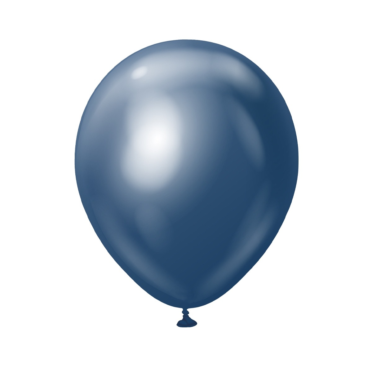Premium-Luftballons Navy Blau Chrom 45 cm 5er-Pack