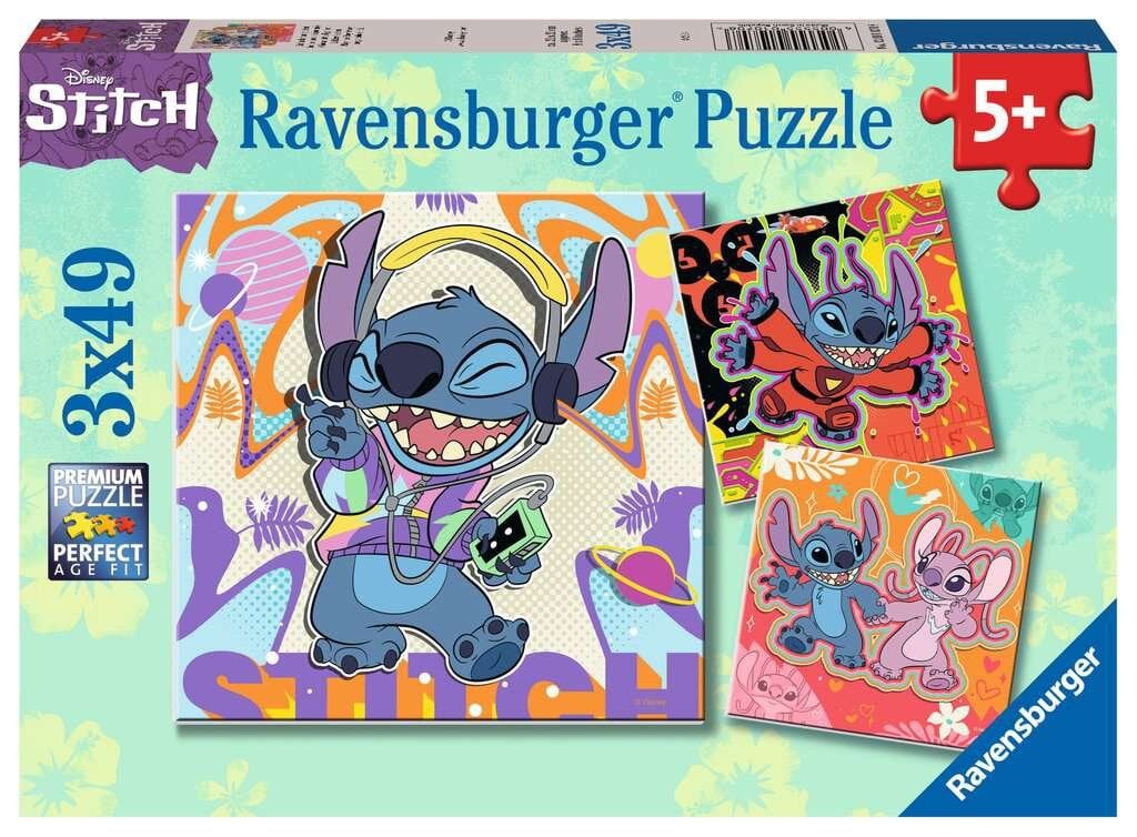 Ravensburger Puzzle - Stitch 3x49 Teile