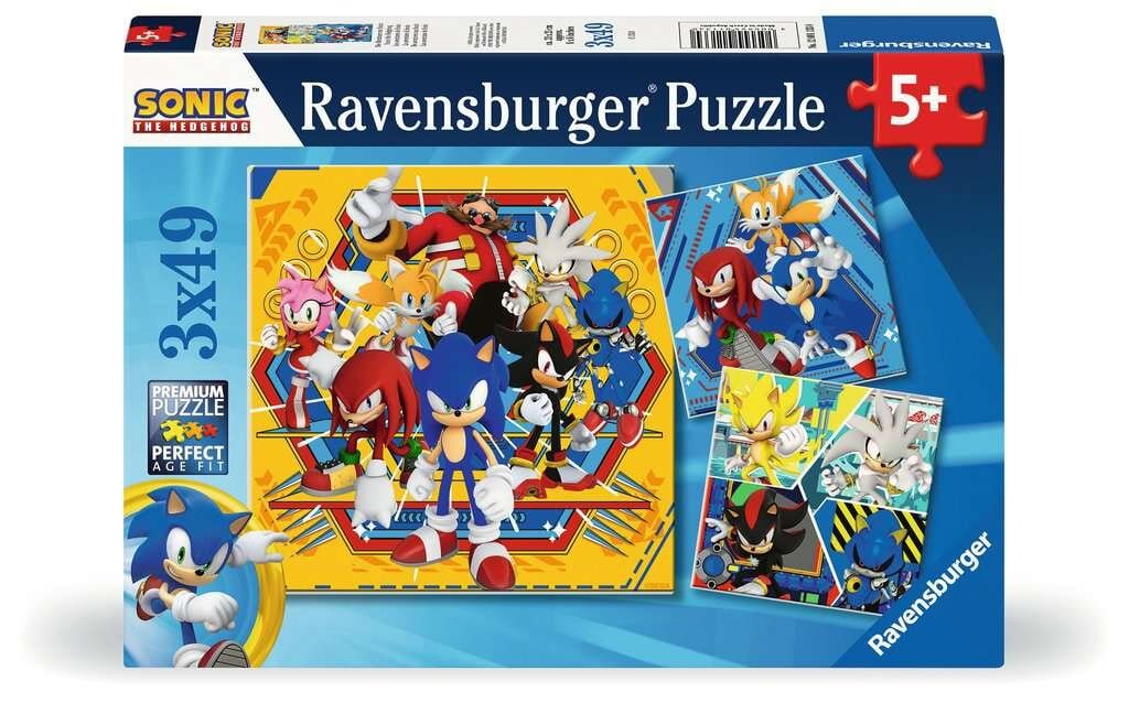 Ravensburger Puzzle - Sonic Core 3x49 Teile