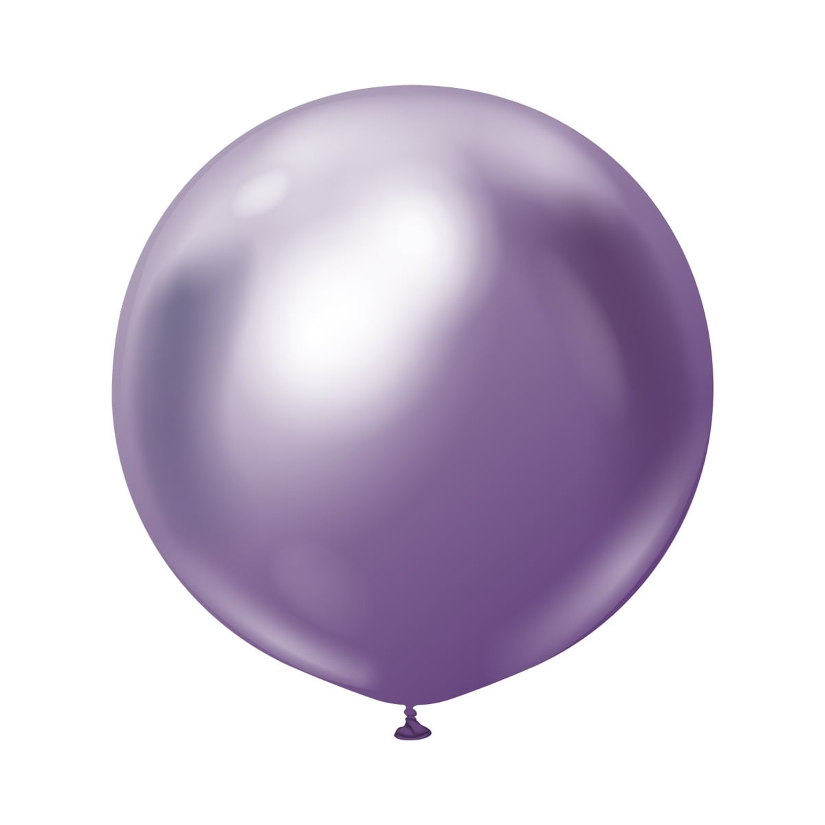 Premium-Luftballons Lila Chrom 60 cm 2er-Pack