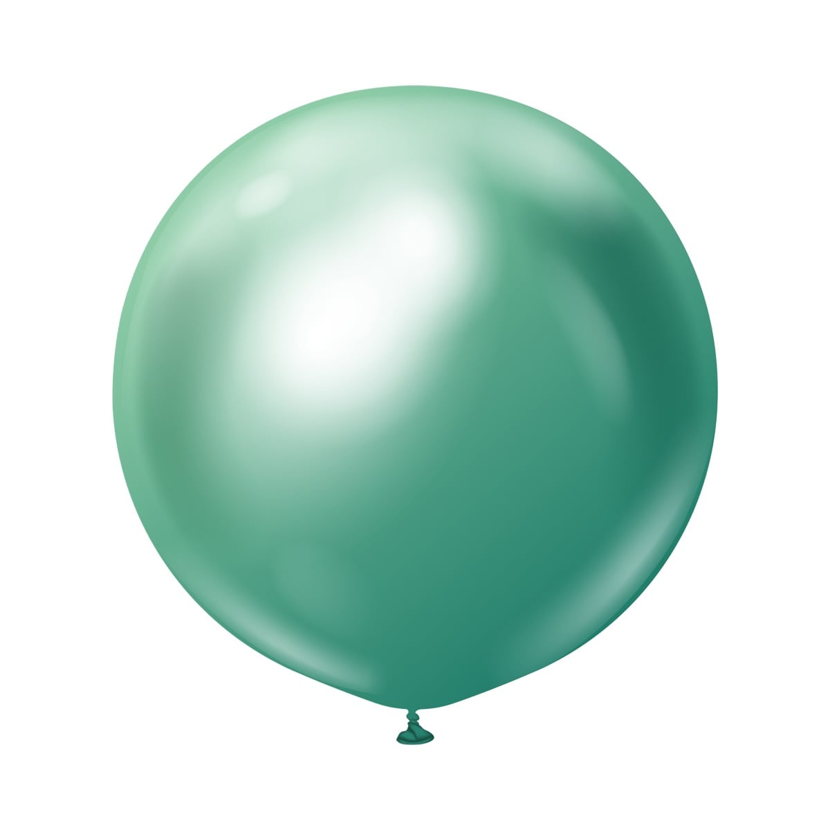 Premium-Luftballons Grün Chrom 60 cm 2er-Pack