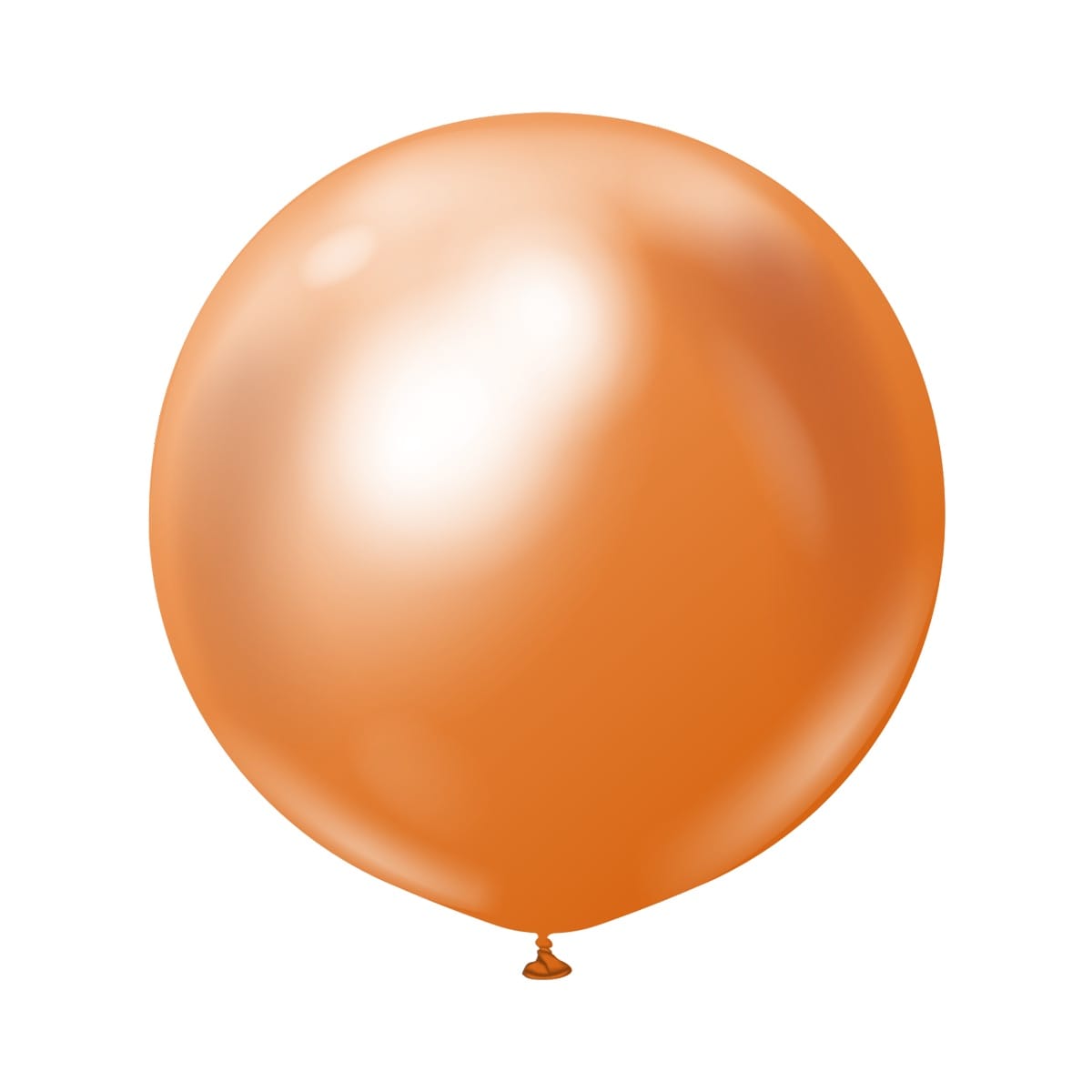 Premium-Luftballons Kupfer Chrom 60 cm 2er-Pack
