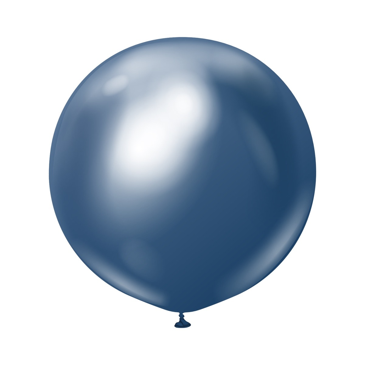 Premium-Luftballons Navy Blau Chrom 60 cm 2er-Pack