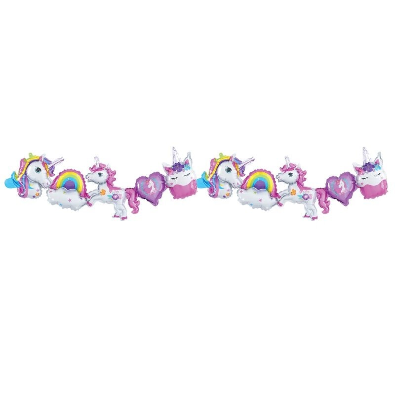 Einhorn-Ballonggirlande 2 Meter