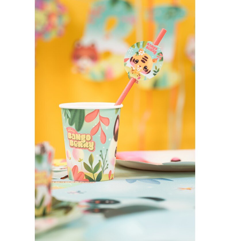 Bangoberry - Papierstrohhalme 8er-Pack