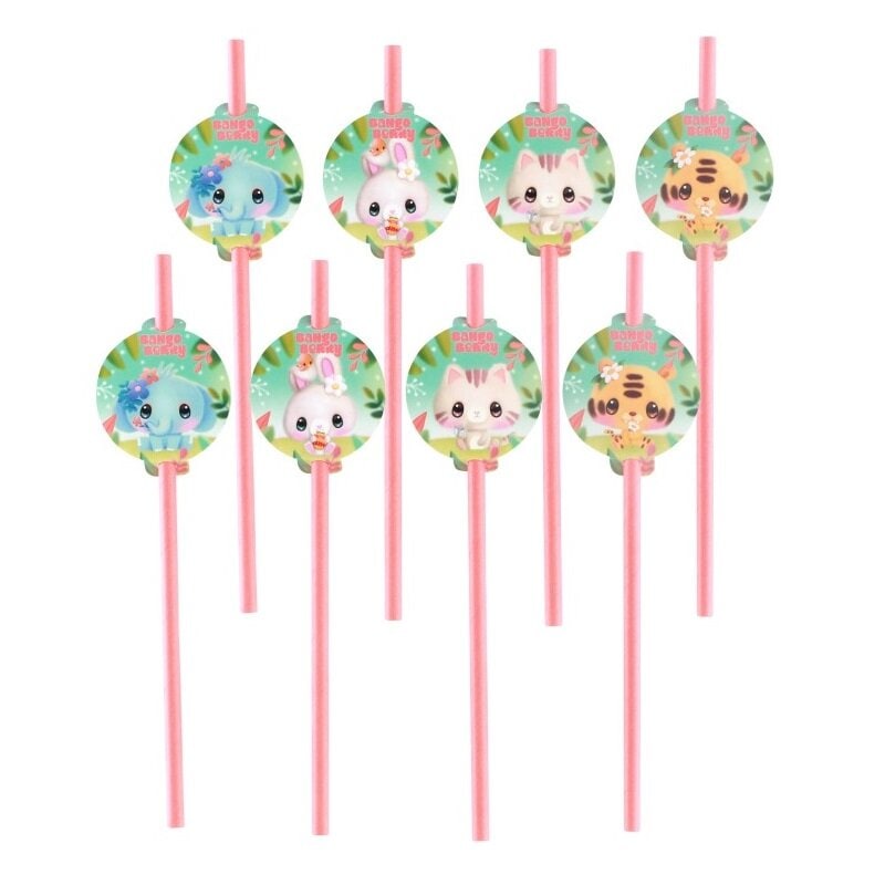 Bangoberry - Papierstrohhalme 8er-Pack
