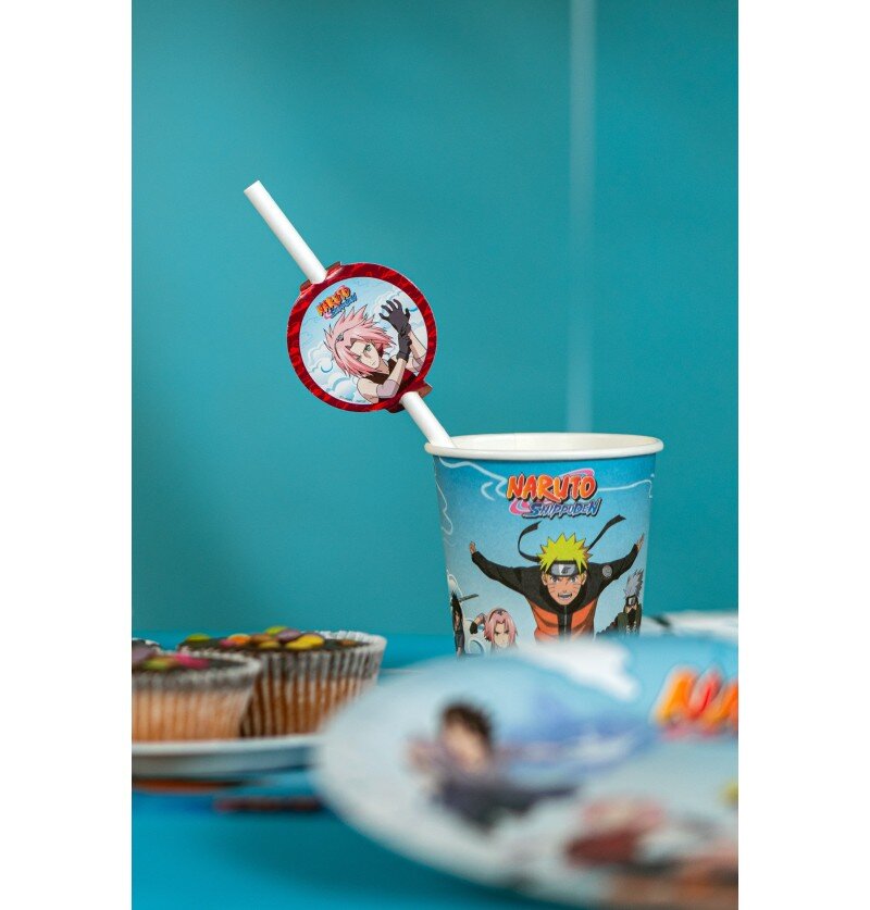 Naruto - Papierstrohhalme 8er-Pack
