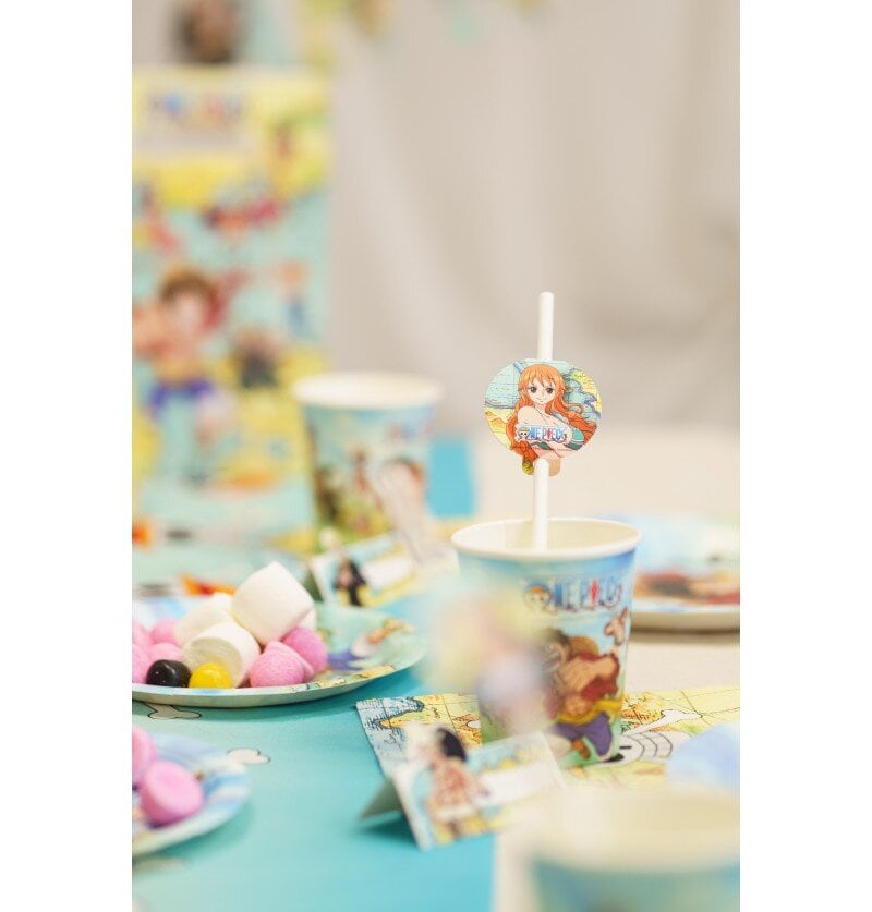 One Piece - Papierstrohhalme 8er-Pack
