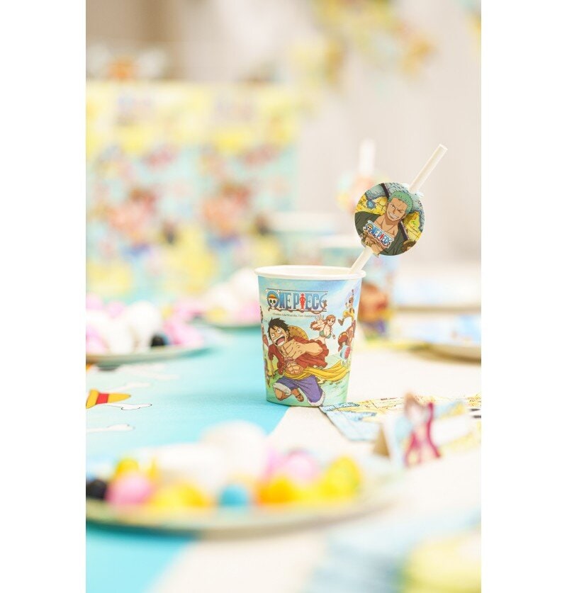 One Piece - Papierstrohhalme 8er-Pack