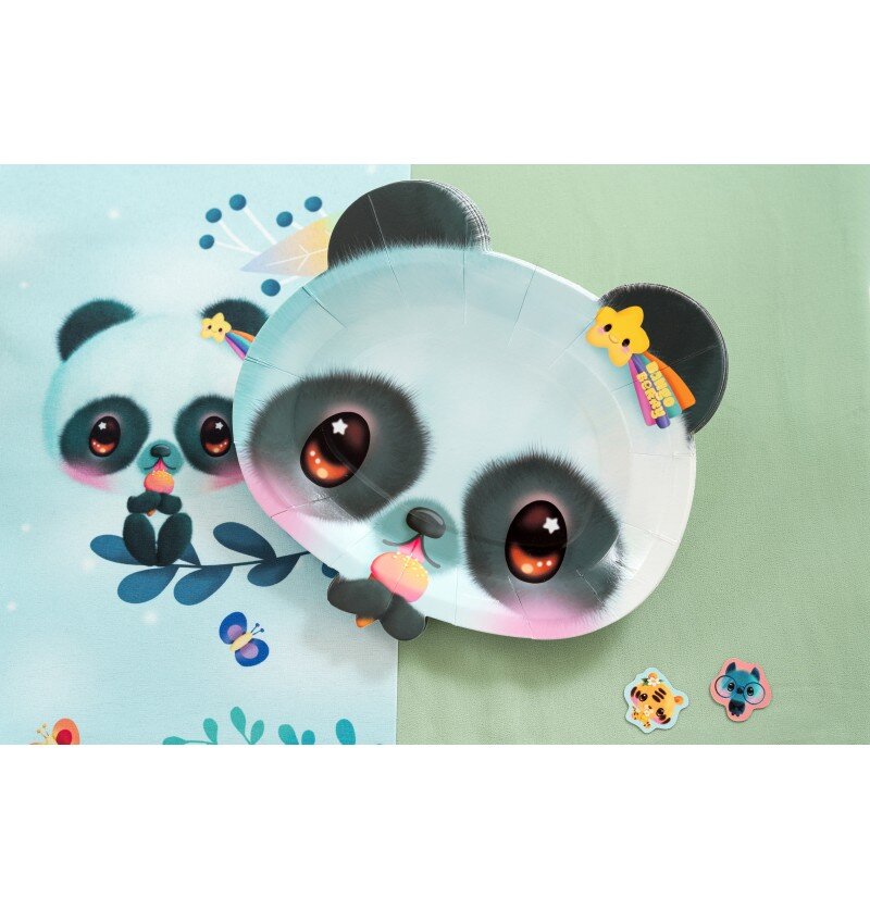 Bangoberry - Pally Panda Kuchenteller 8er-Pack
