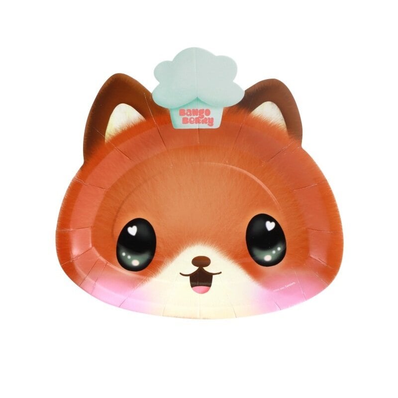 Bangoberry - Fuzzy Fox Kuchenteller 8er-Pack