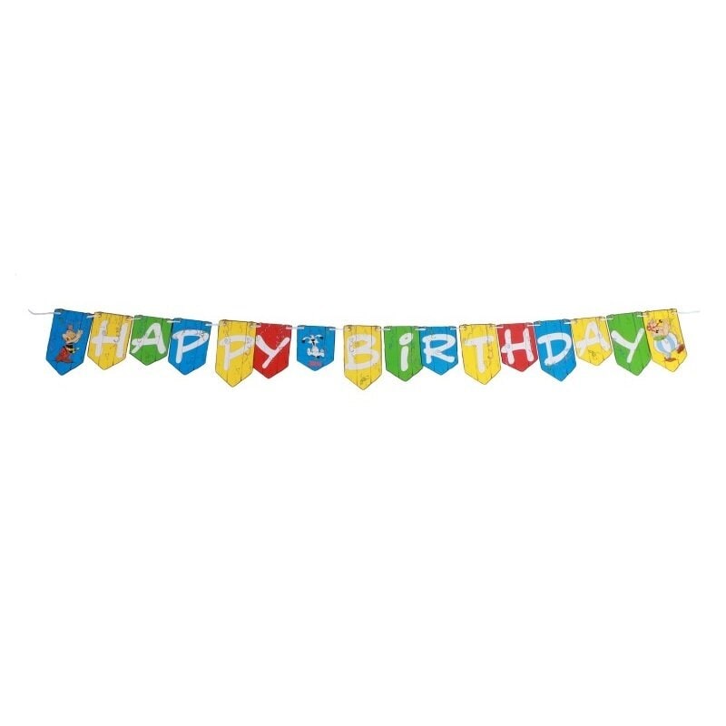 Asterix Girlande Happy Birthday 200 cm