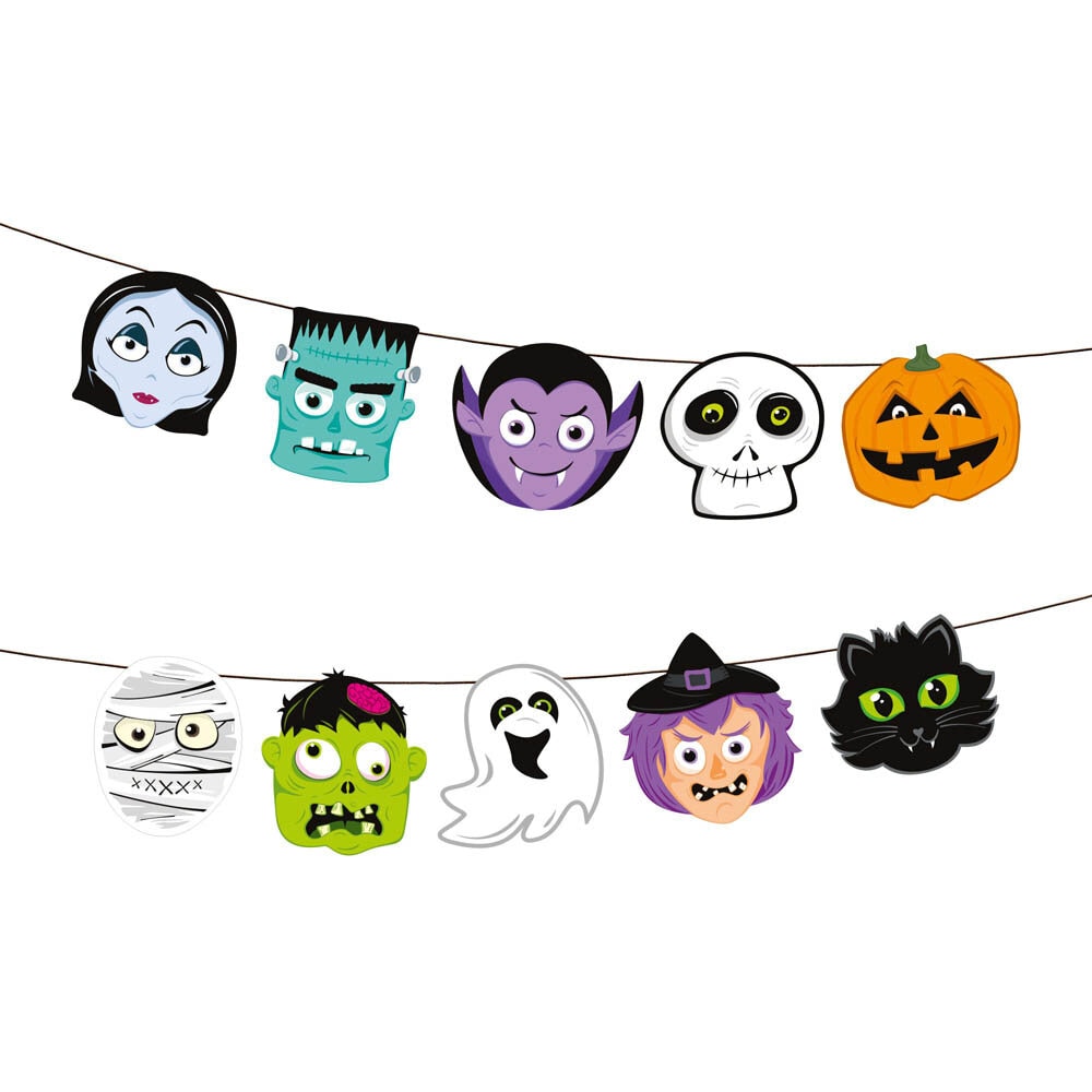 Halloween Monsters Girlande 150 cm