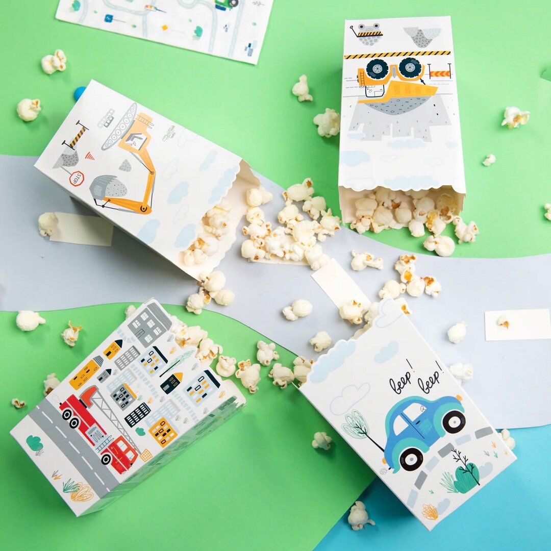 Fahrzeug Popcornboxen 6er-Pack