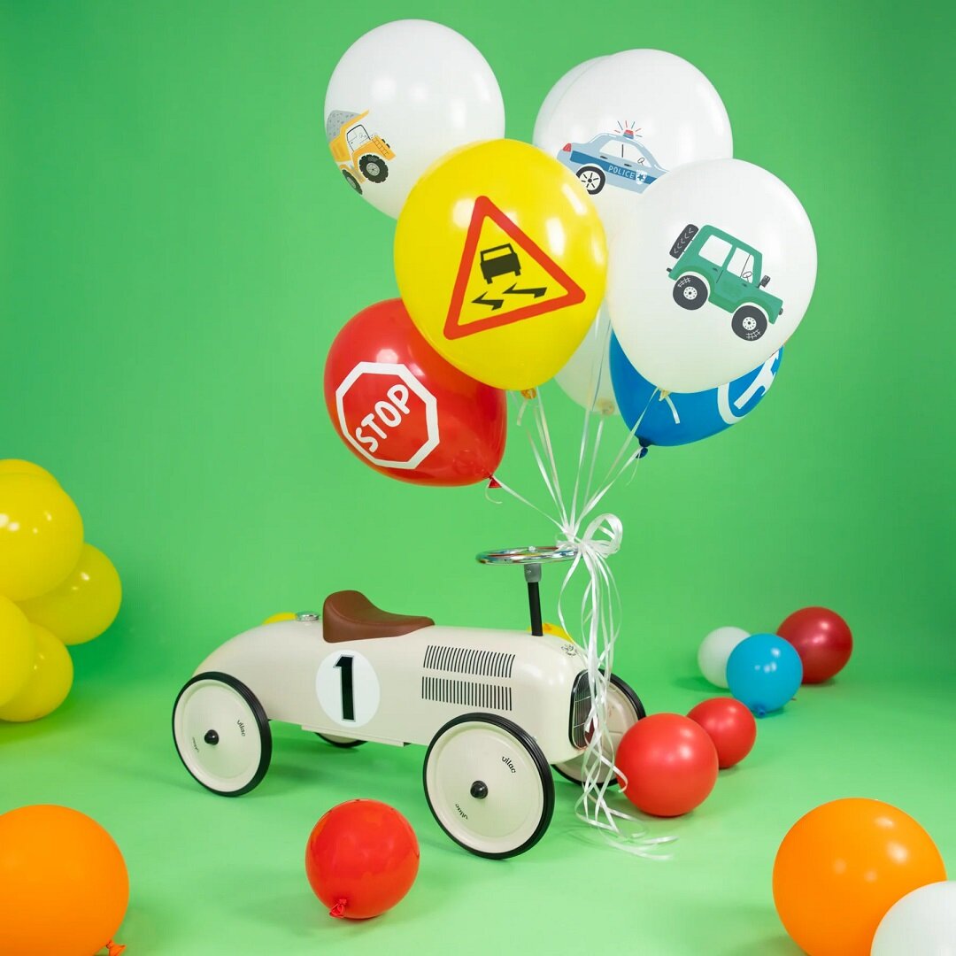 Fahrzeug Ballons 9er-Pack