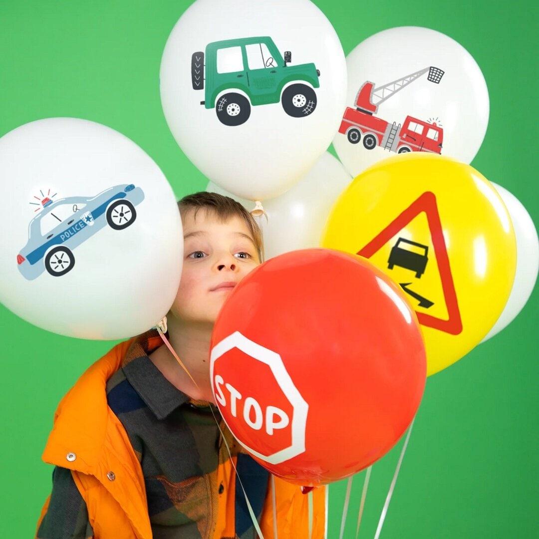 Fahrzeug Ballons 9er-Pack