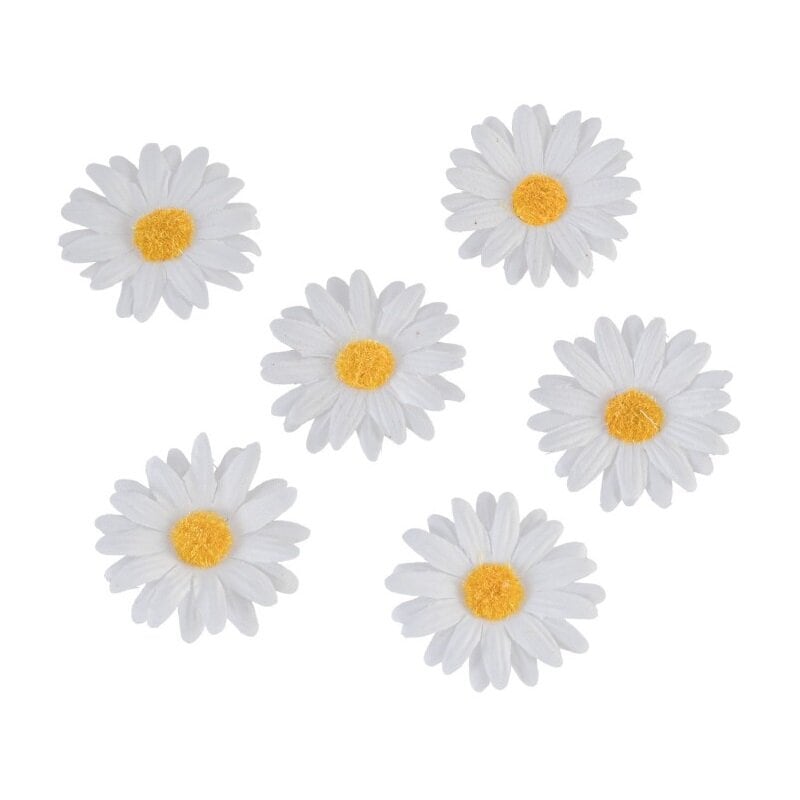 ünstliche Margeriten 4,5 cm – 6er-Pack