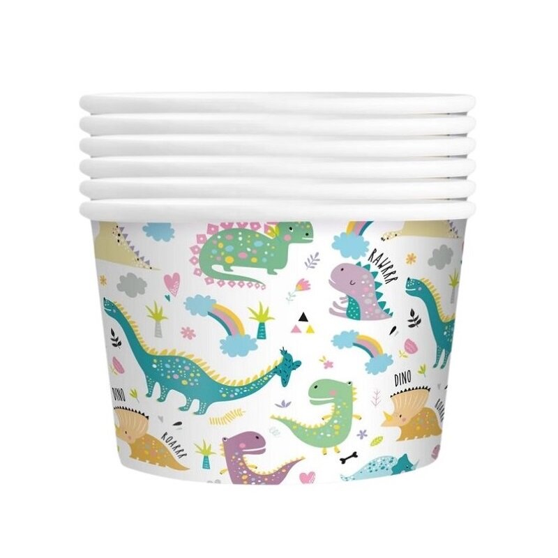 Dinosaurier Eisbecher 6er-Pack