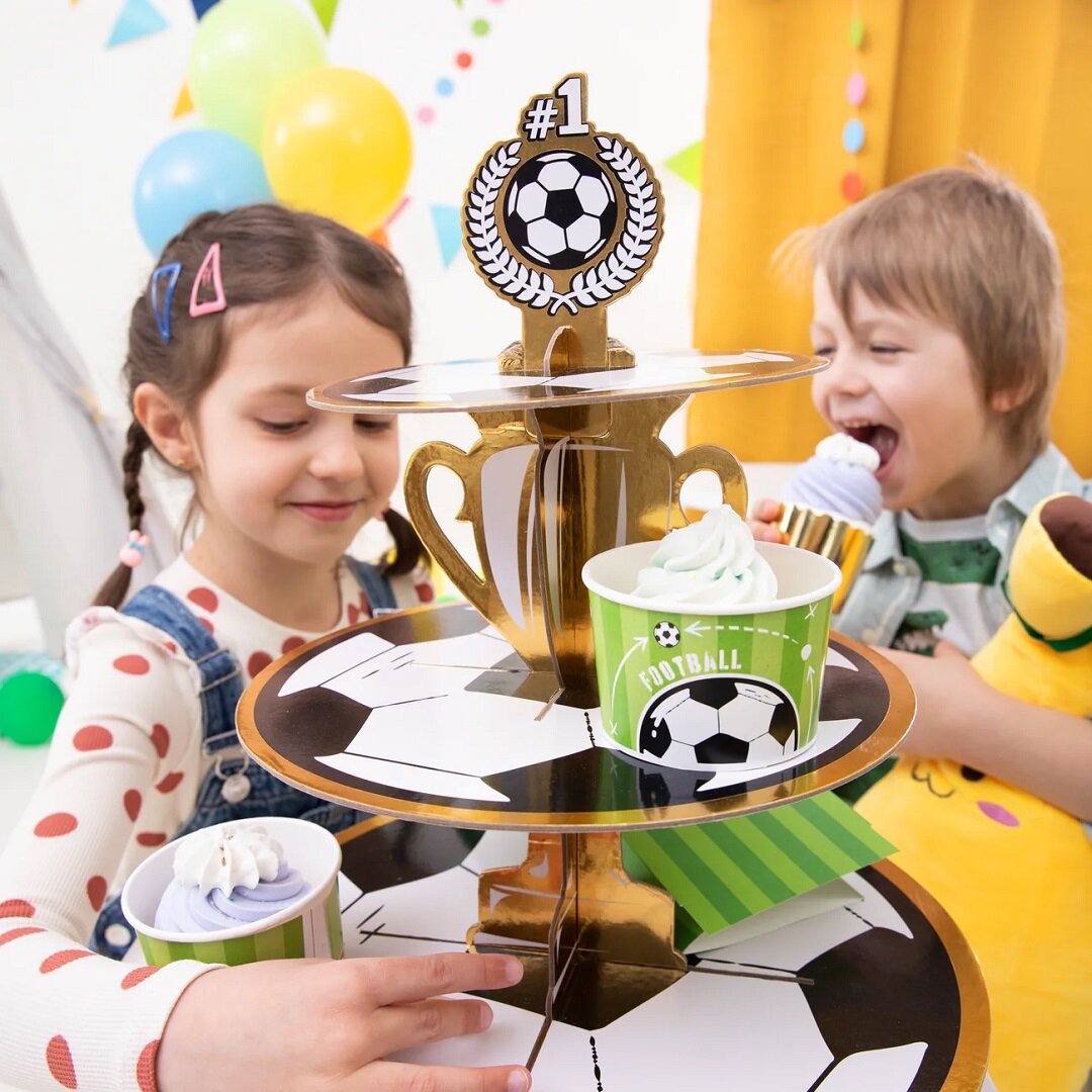 Fußball Eisbecher 6er-Pack