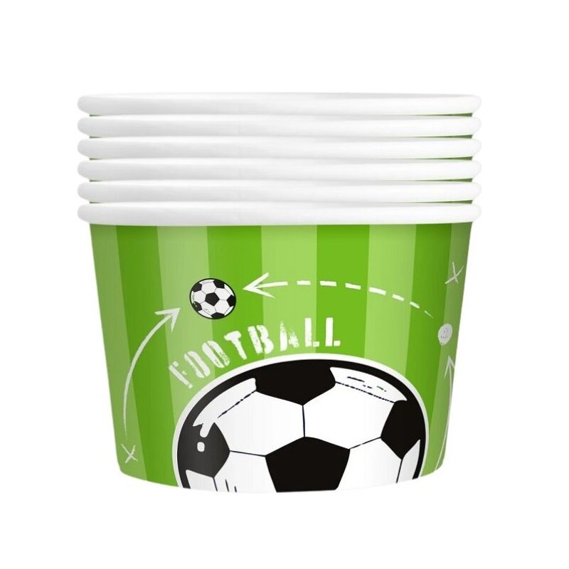 Fußball Eisbecher 6er-Pack