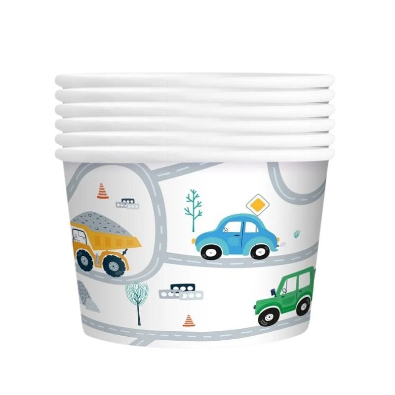 Fahrzeug Eisbecher 6er-Pack