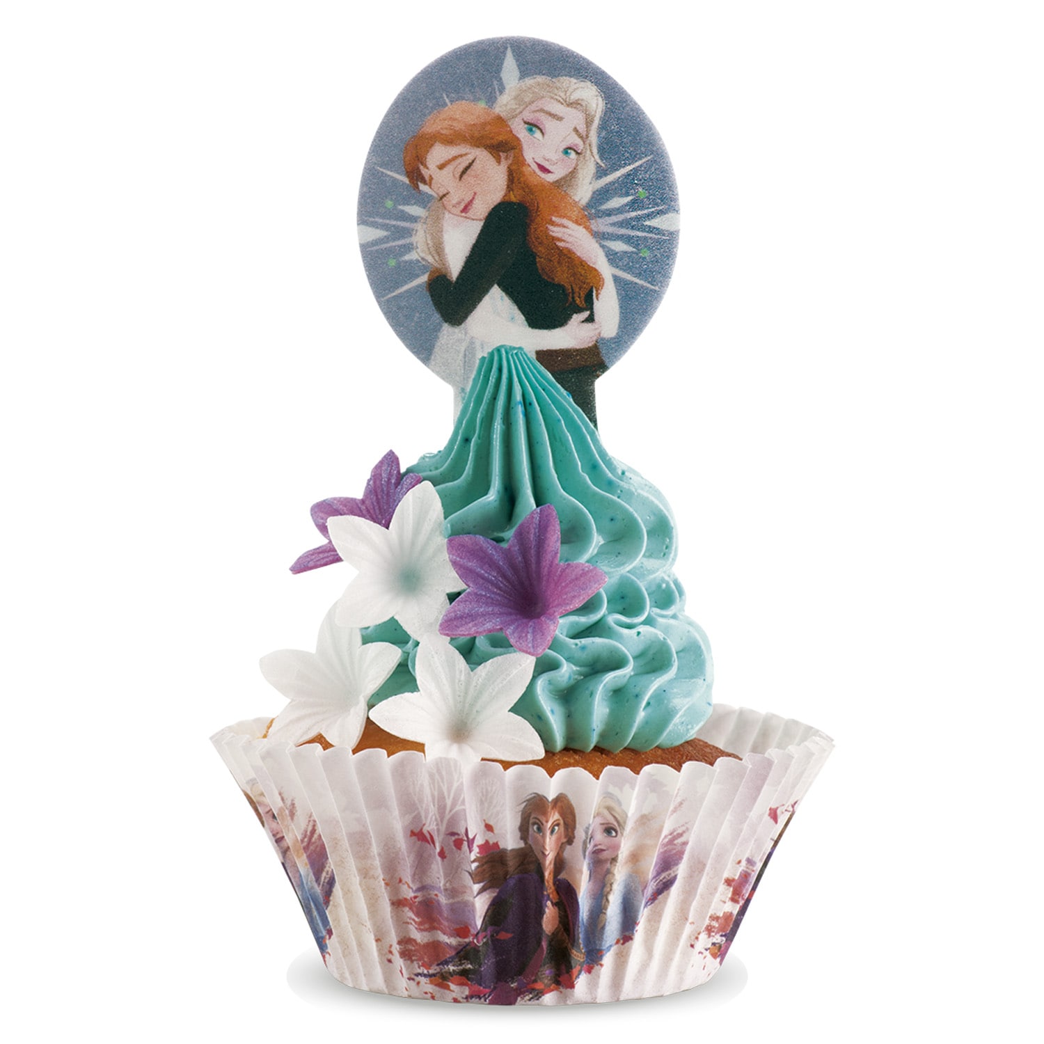 Frozen 2 - Muffindekorationen aus Oblaten 20er-Pack