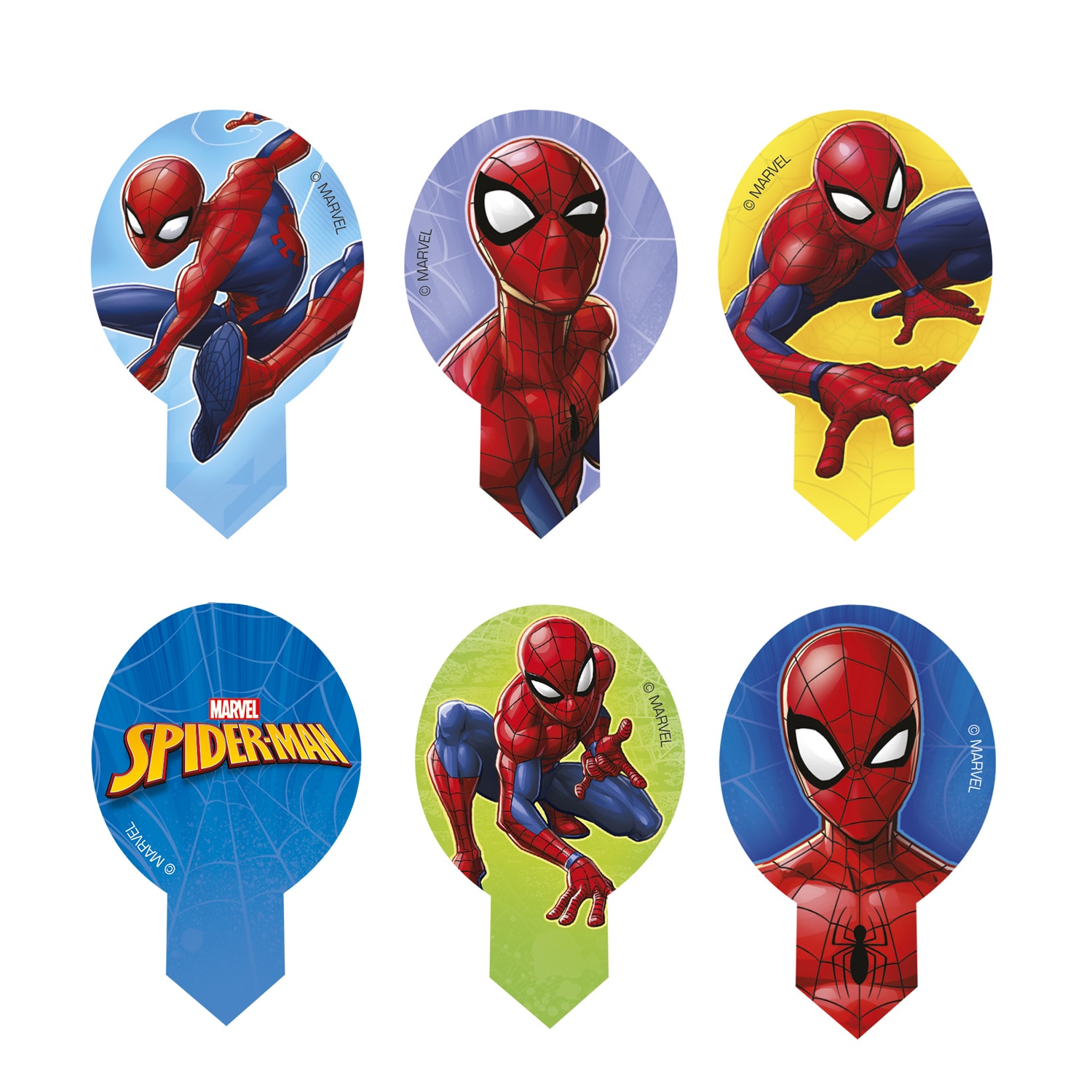 Spiderman - Muffindekorationen Waffeln 20er Pack