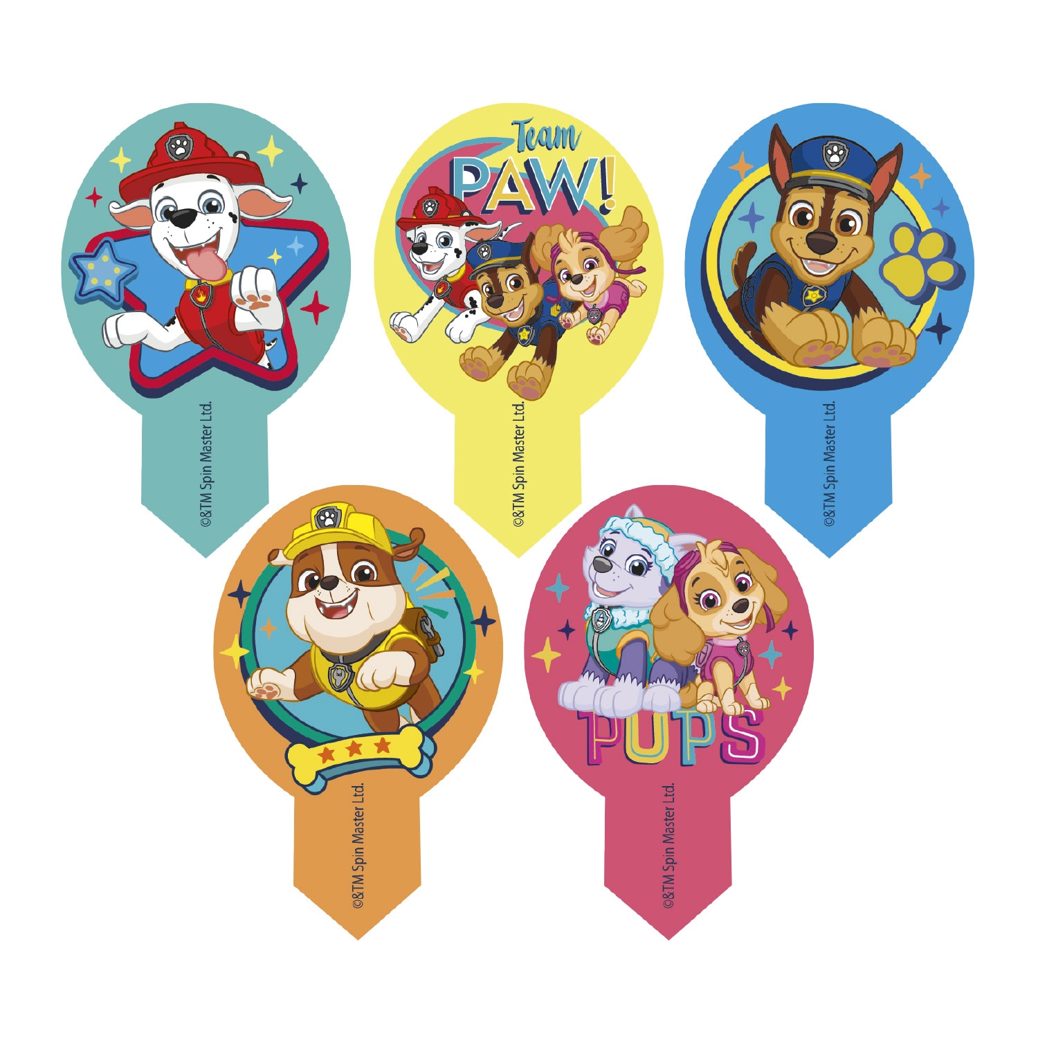 Paw Patrol - Muffindekorationen aus Oblaten 20er-Pack