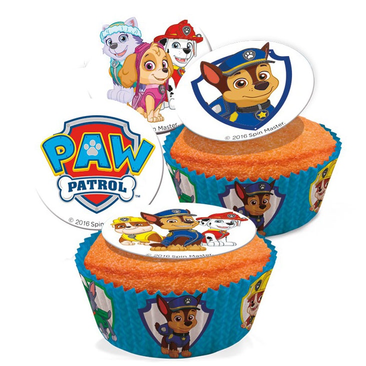 Paw Patrol - Muffinaufleger Fondant 20er Pack