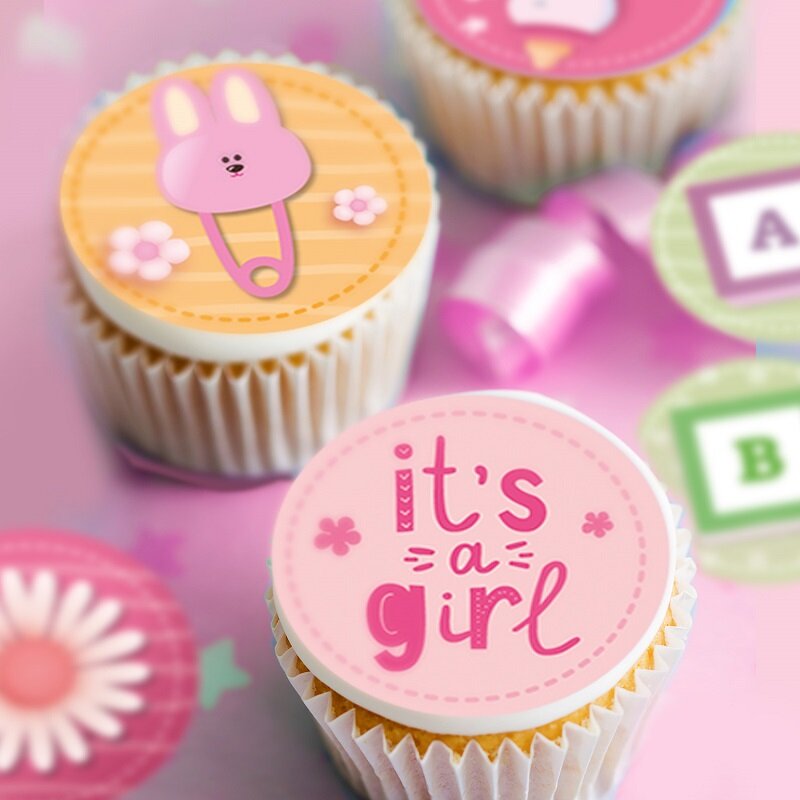 Muffindekorationen - Baby Girl 20er Pack