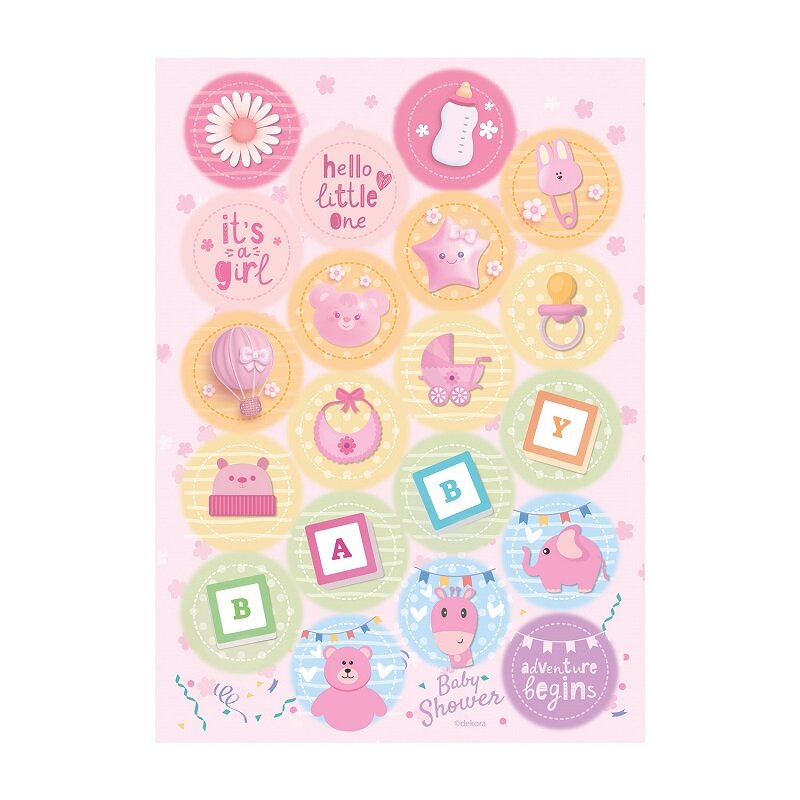 Muffindekorationen - Baby Girl 20er Pack