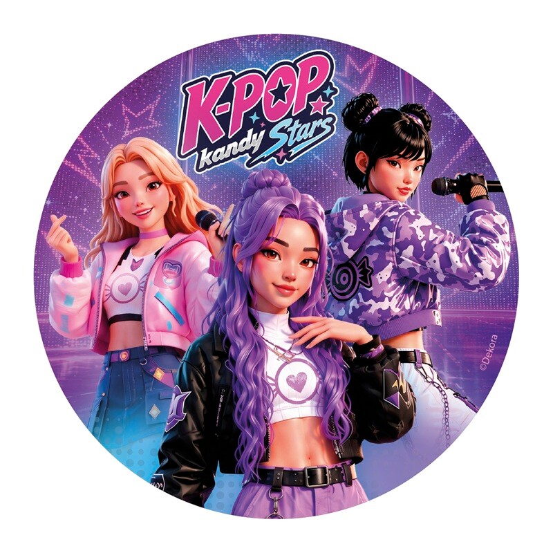 K-Pop Tortenaufleger - Oblaten 20 cm