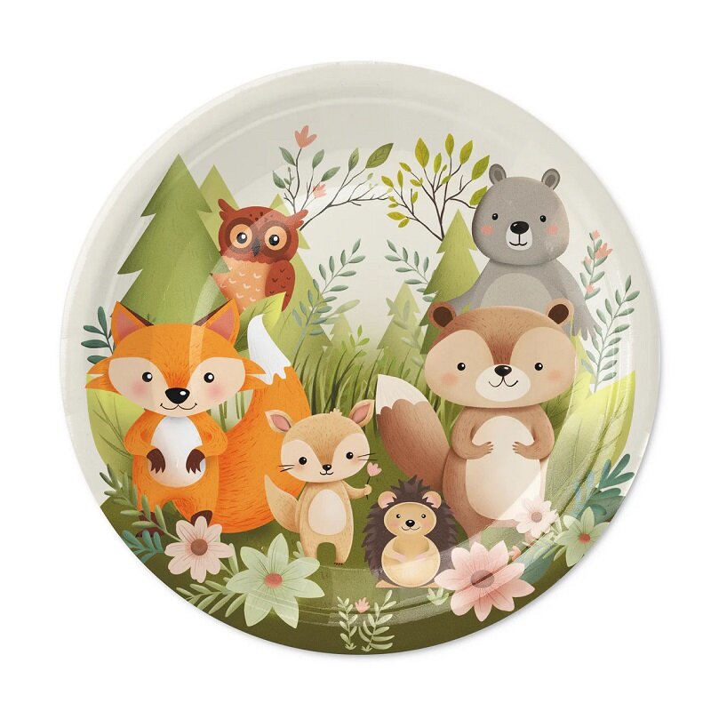 Waldfreunde - Kuchenteller 18 cm, 6er-Pack